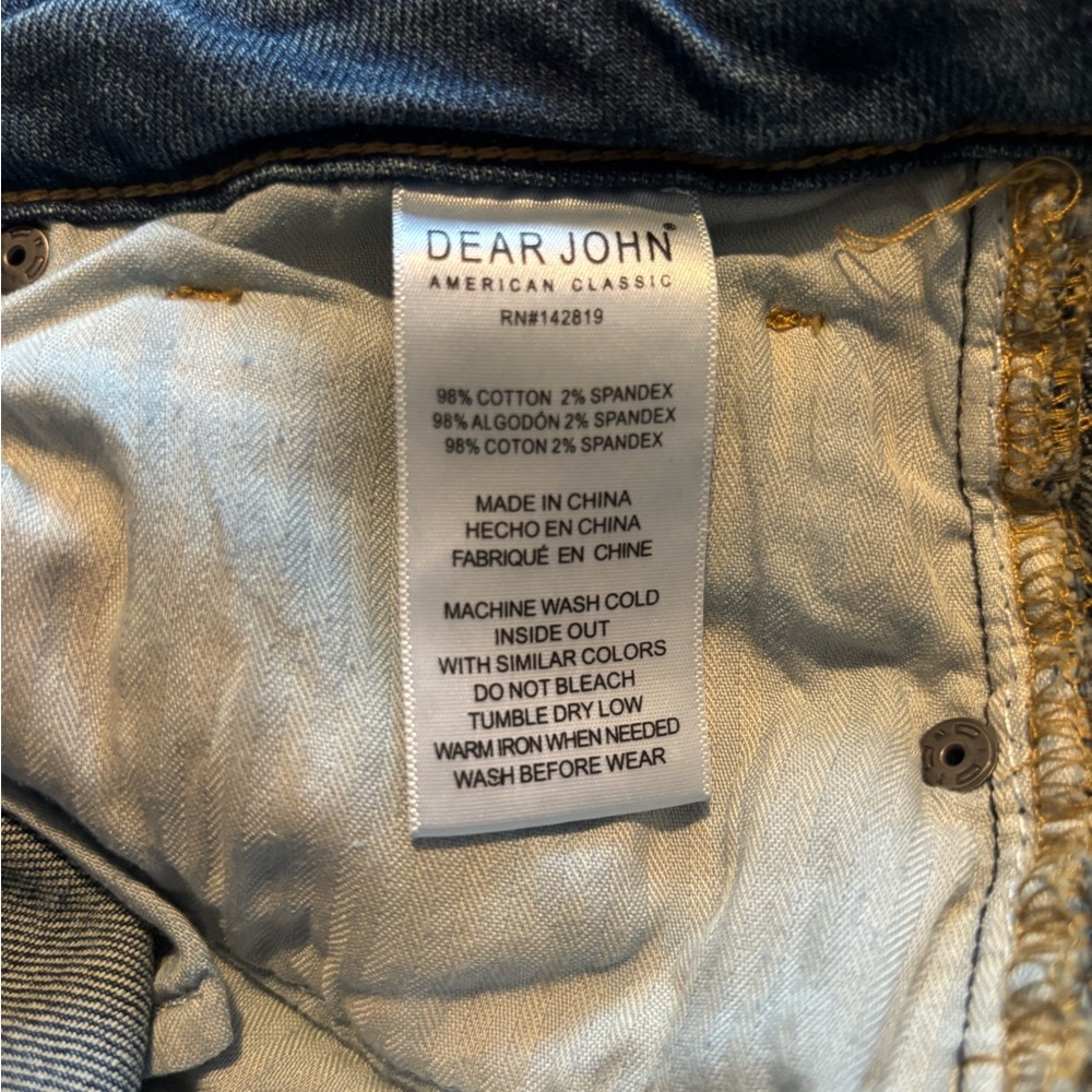 Dear John Women's Distressed Blue Jeans - Size 27 - Picture 7 of 9